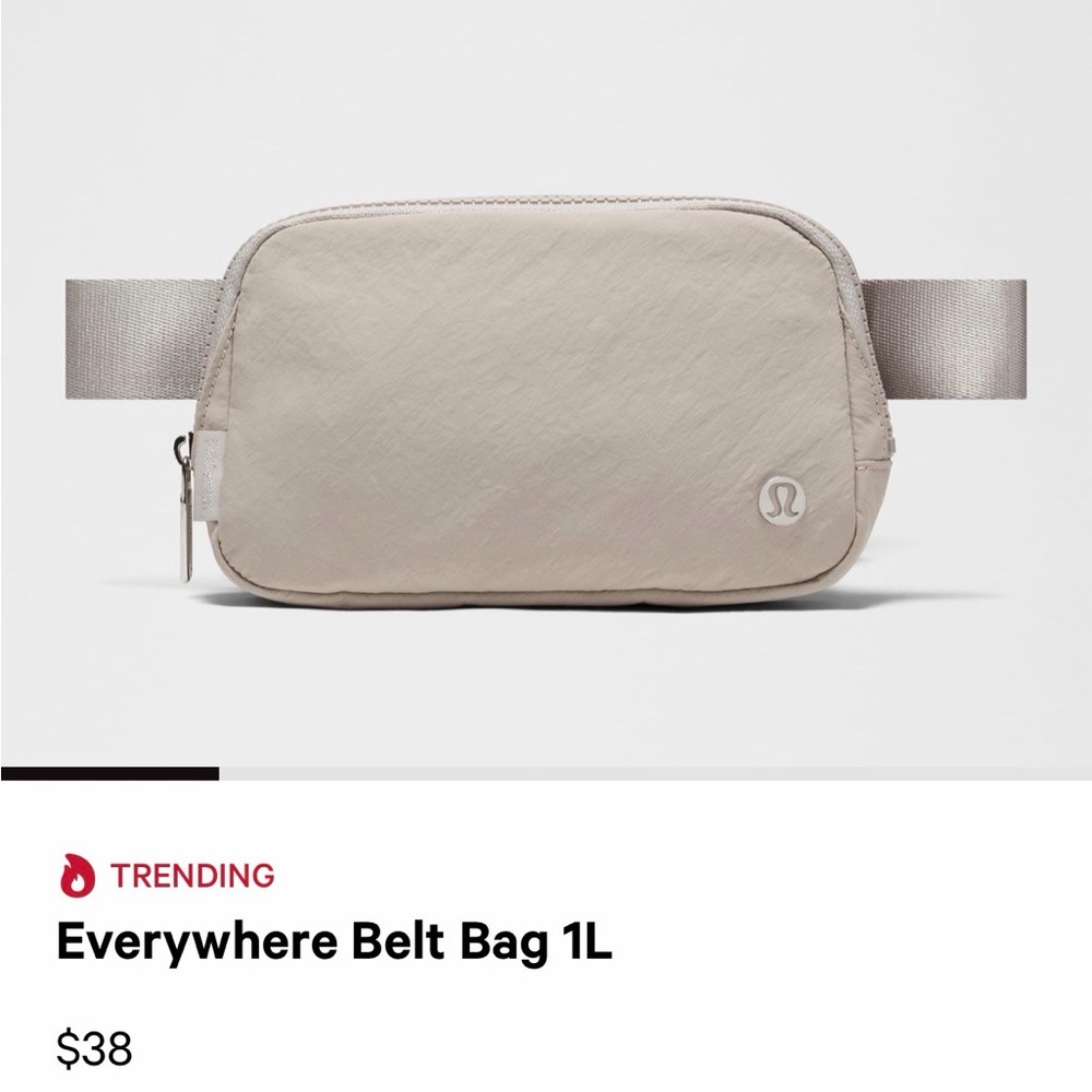 Lululemon belt bag (lightly used)